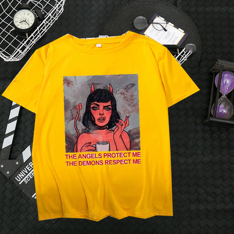 Trendiges Damen-T-Shirt mit kurzen Ärmeln und lockerer Passform