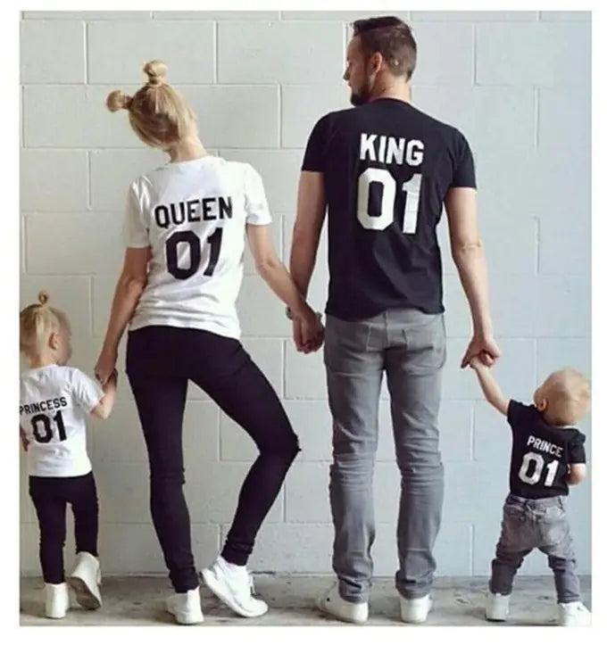 King and Queen Couple Short Sleeve T-Shirts