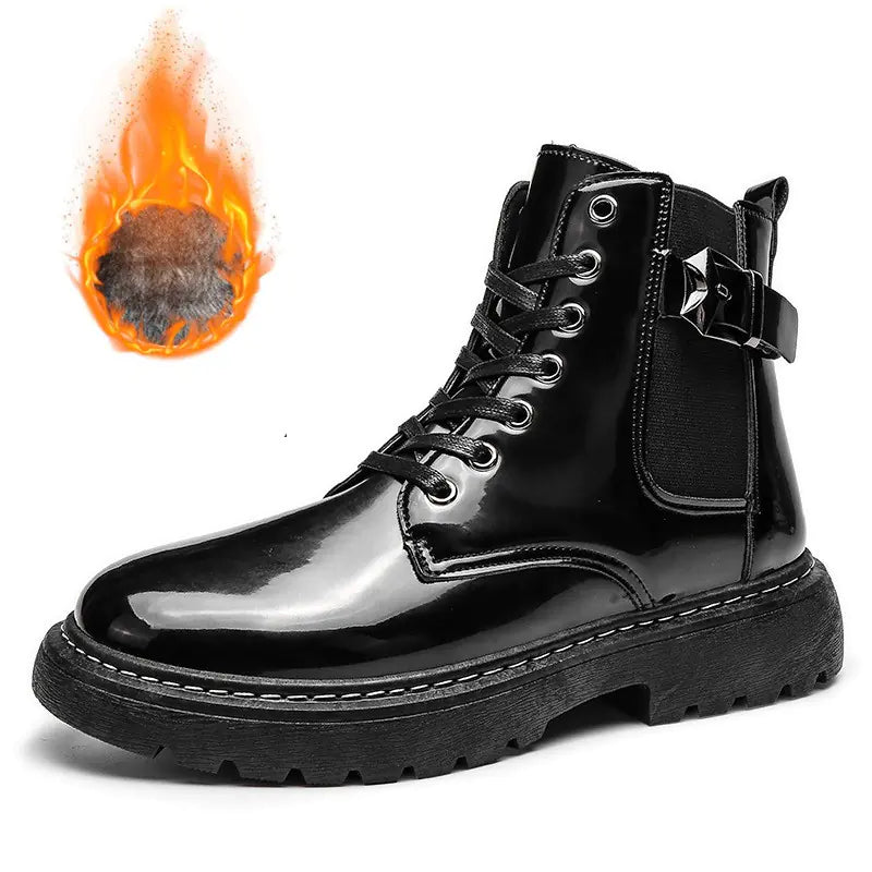 Martin British Style Men's High-Top Leather Boots