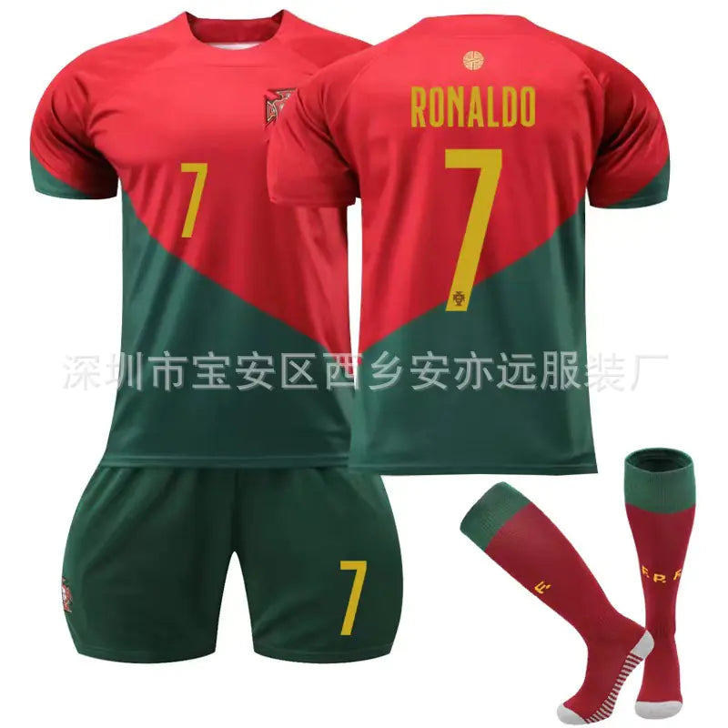 Wholesale Argentina Messi 10 & Ronaldo 7 Soccer Kit