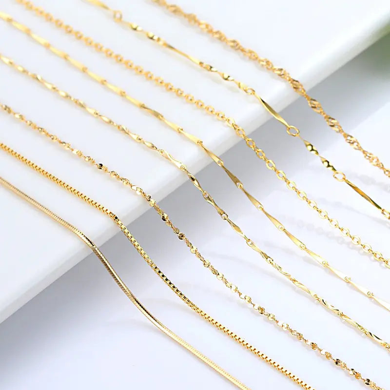 18K Gold Plated Necklace - Choker Style