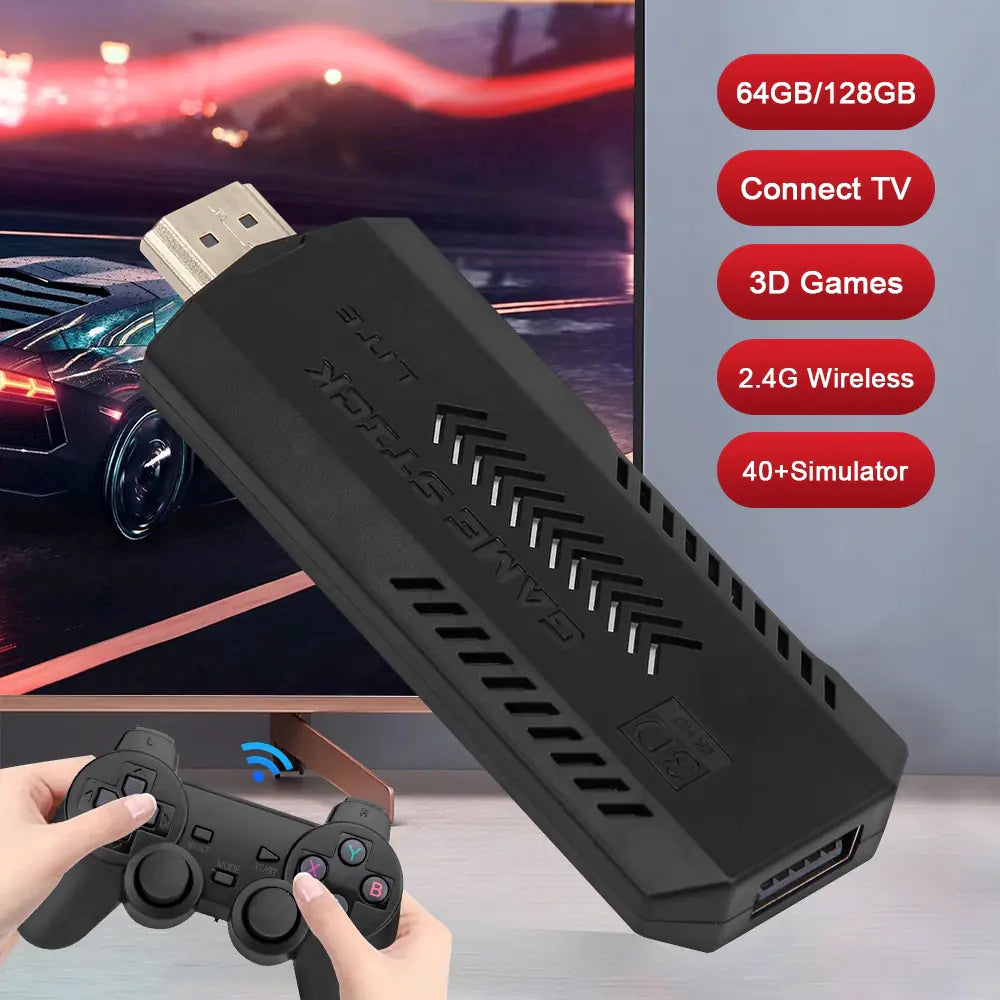 X2 PLUS Retro Game Console with 3D Game Stick