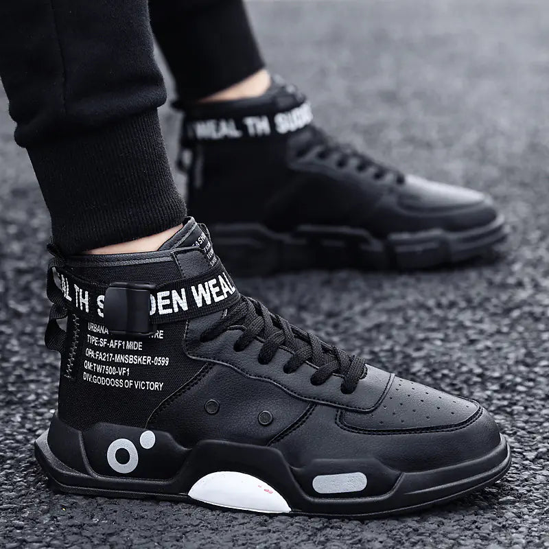 High-Top Casual Sneakers for Men, Size 45-46