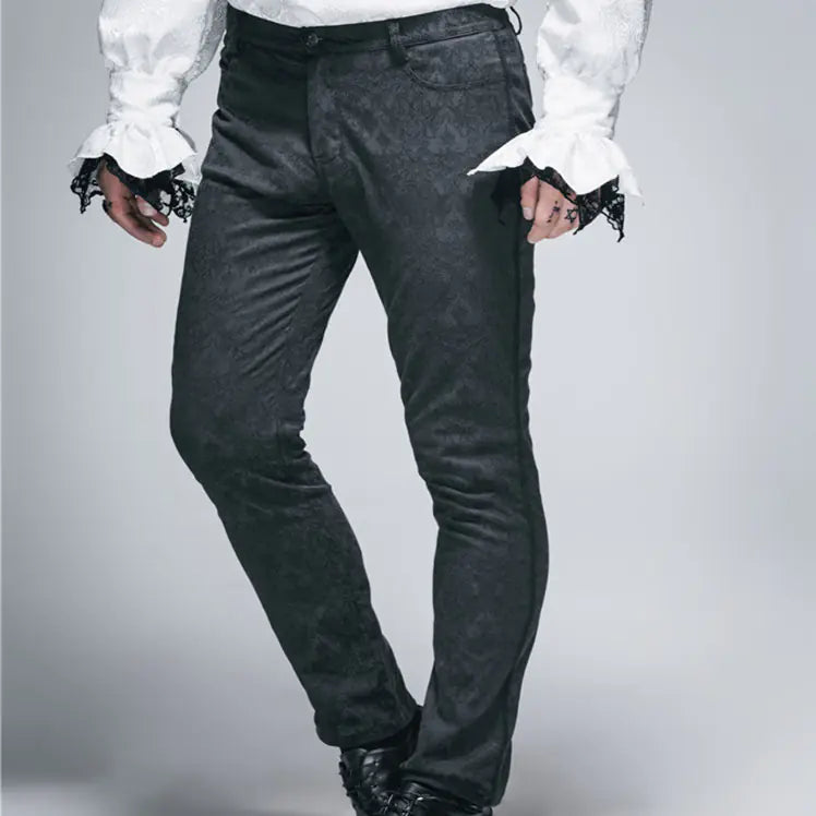 Men's Gothic Casual Straight Waist Pants