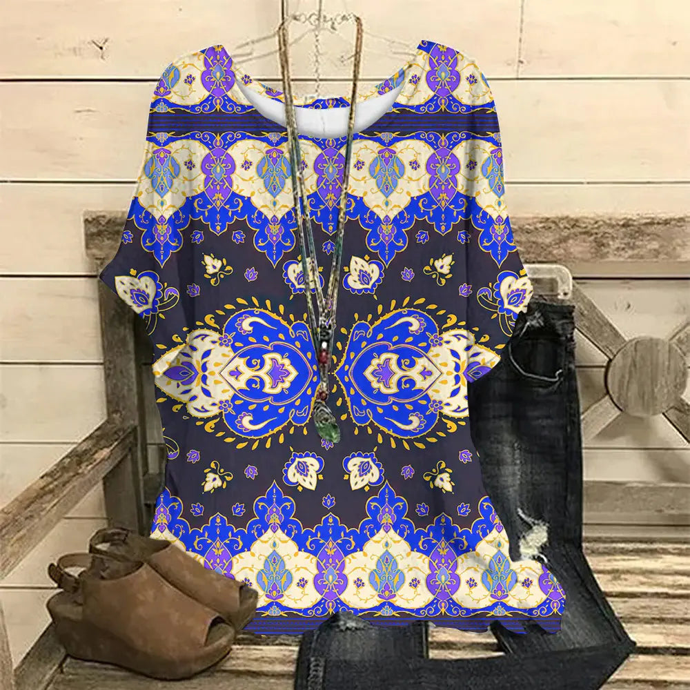 Floral Women's T-Shirt (Casual)