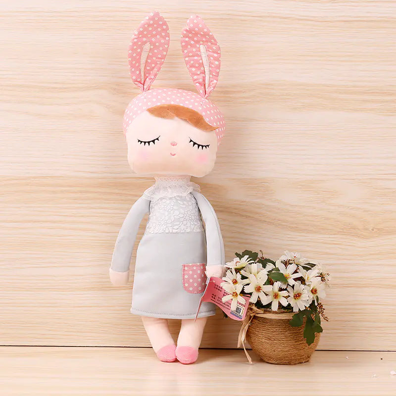 Custom Plush Toy Cute Dress-Up Doll with Cartoon Bag