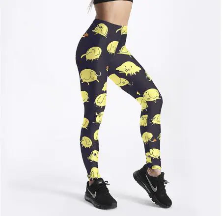 Fashion Printed Leggings for Women - Colorful Pencil Pants