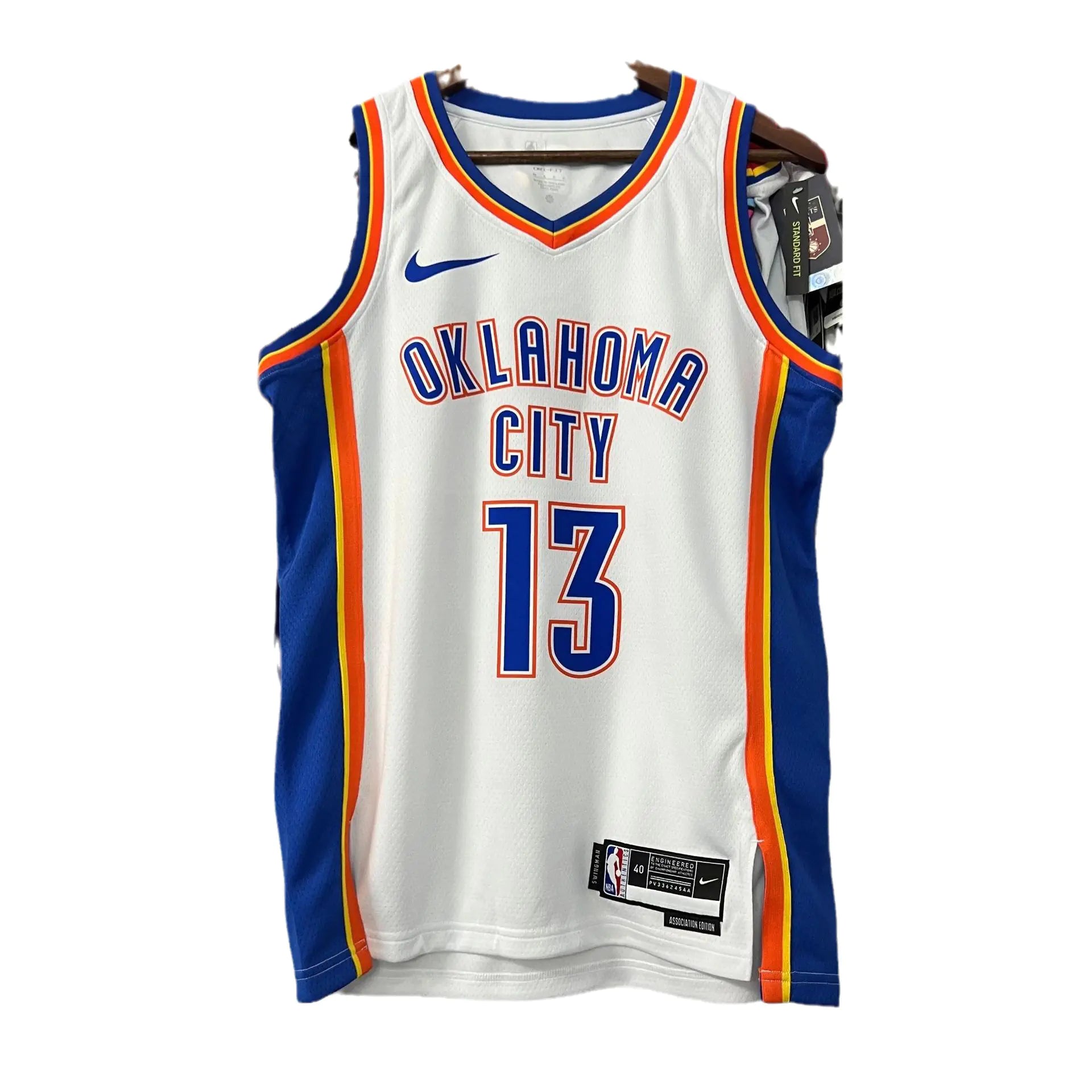 NBA 23 Season Thunder Team Jerseys: Durant, George, Harden, Anthony, Paul