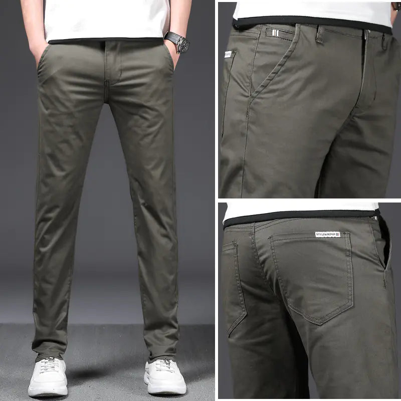 Men's Casual Pants - Stretch Loose Business Casual Style