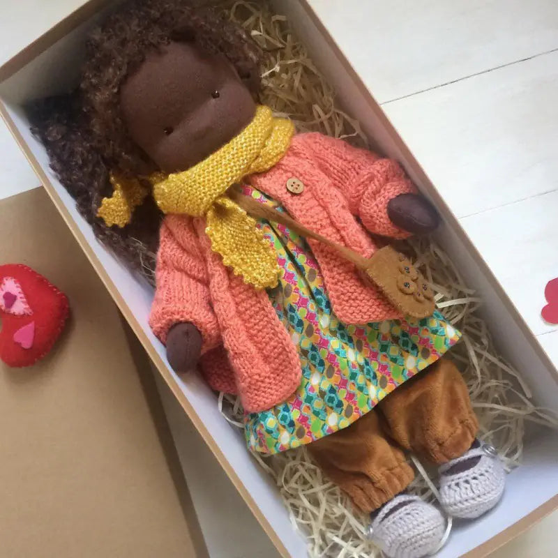 Handmade Mini Dress-Up Doll DIY Gift Box Set