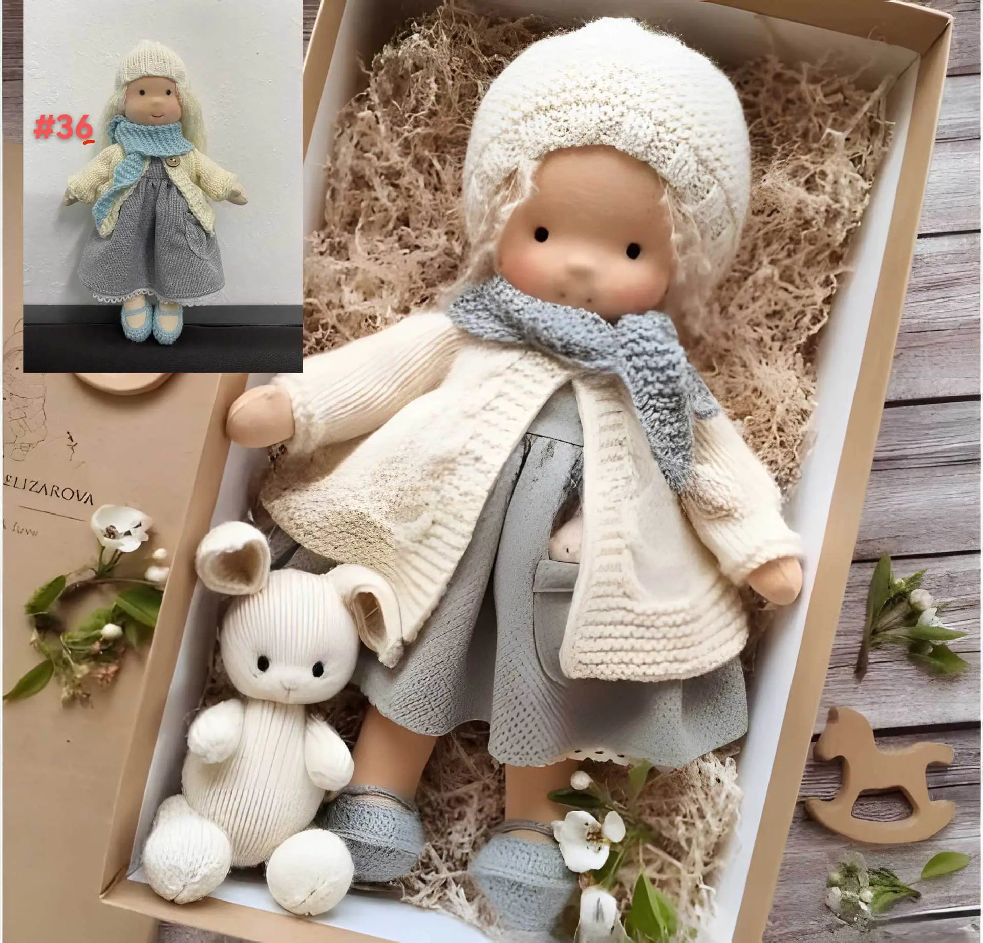 Handmade Mini Dress-Up Doll DIY Gift Box Set