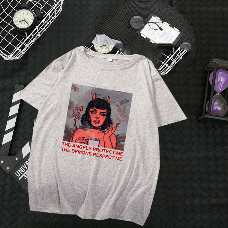 Trendiges Damen-T-Shirt mit kurzen Ärmeln und lockerer Passform