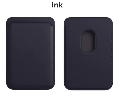 Magnetic Leather Card Holder Holder