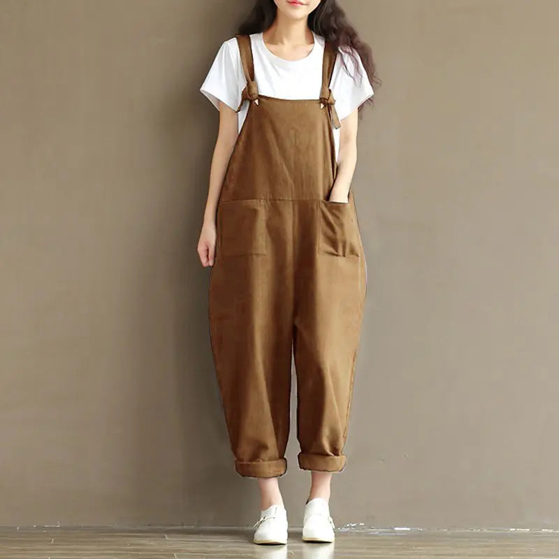 Casual Long Pants for Women with Blue Cotton Strap