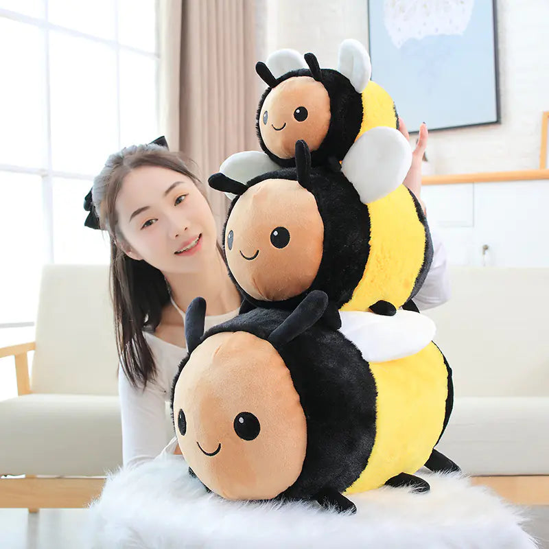 Cartoon Bee Ladybug Plush Toy for Kids and Gifts