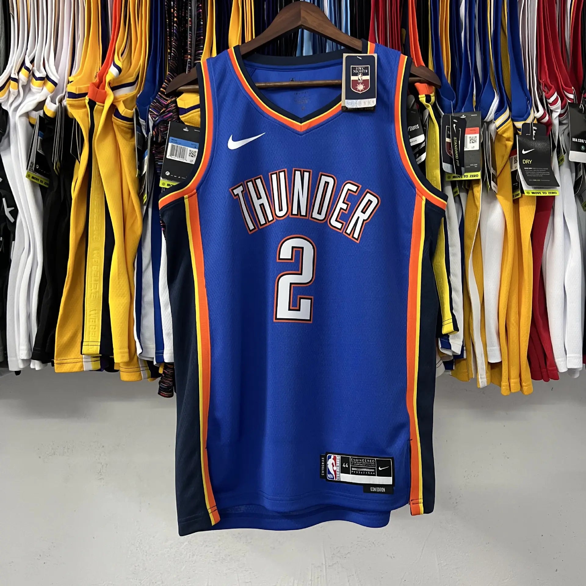 NBA 23 Season Thunder Team Jerseys: Durant, George, Harden, Anthony, Paul
