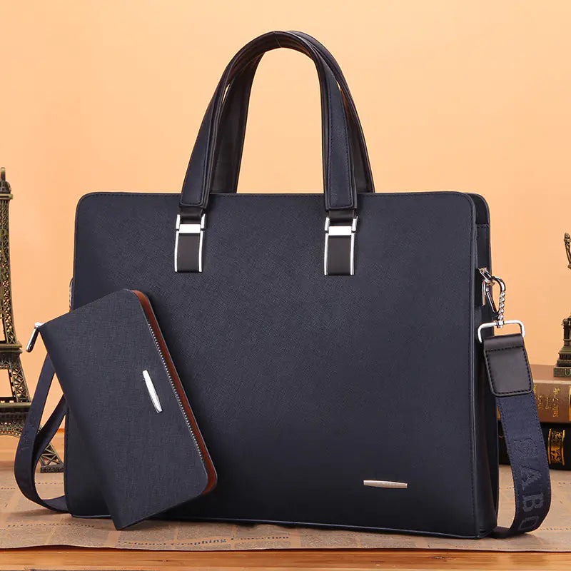 Men's Genuine Leather Briefcase for Laptop