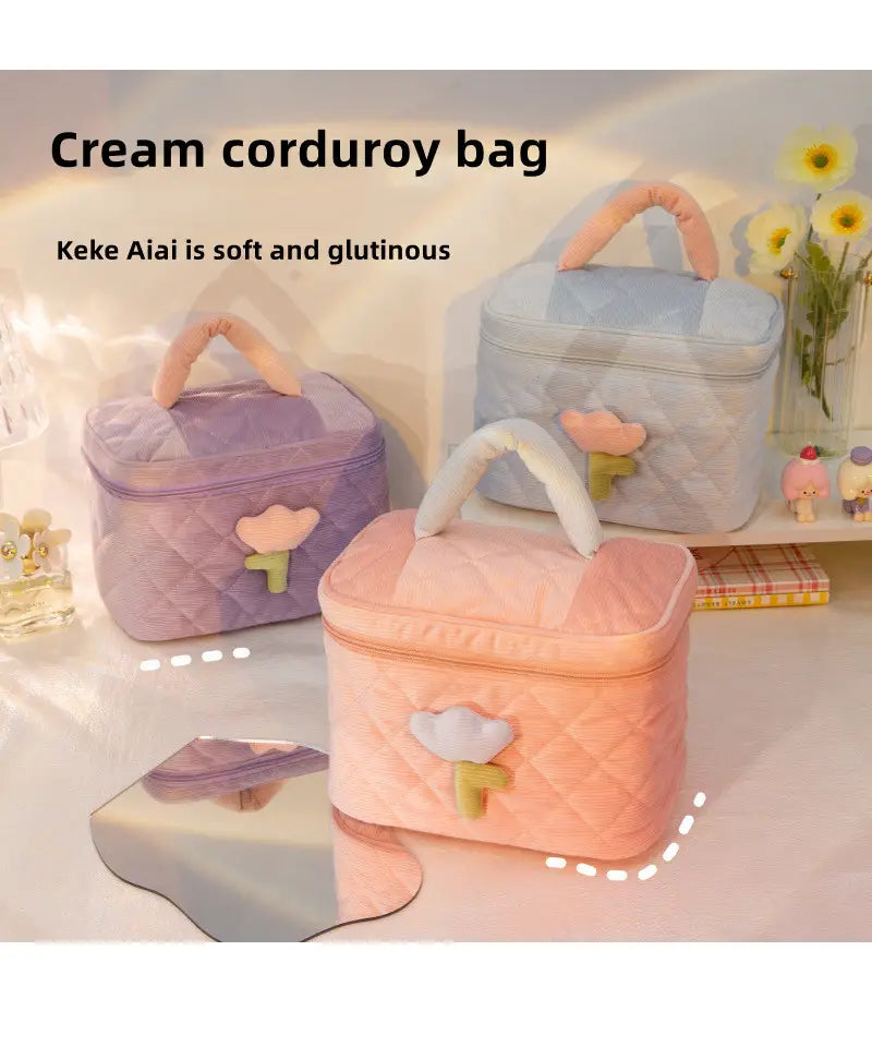 Large Capacity Portable Makeup Bag for Women and Girls