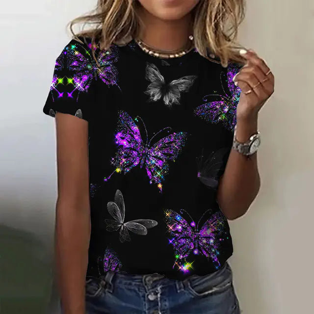 Butterfly Women's Casual T-Shirt