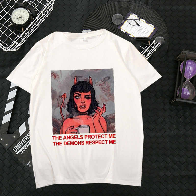 Trendiges Damen-T-Shirt mit kurzen Ärmeln und lockerer Passform