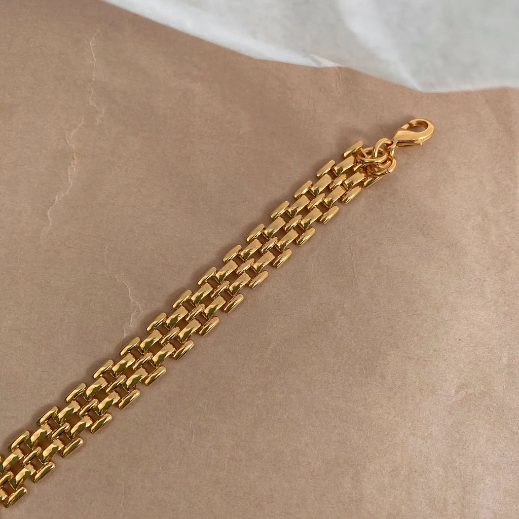 Choker Necklace 18K Gold Plated for Summer Vintage Style