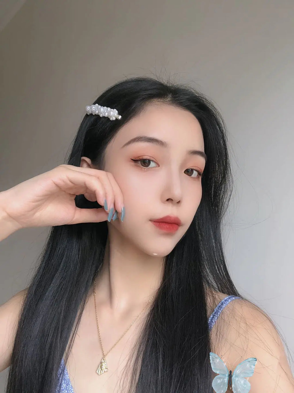 18K Gold Titanium Steel Irregular Choker Necklace