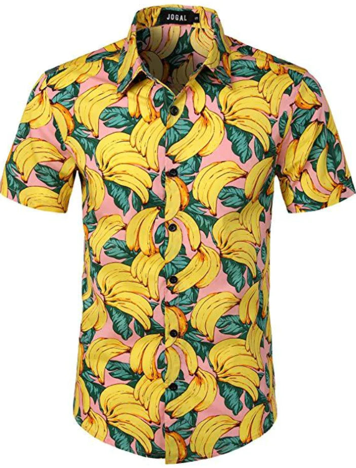 Men's 3D Digital Print Short Sleeve Shirt