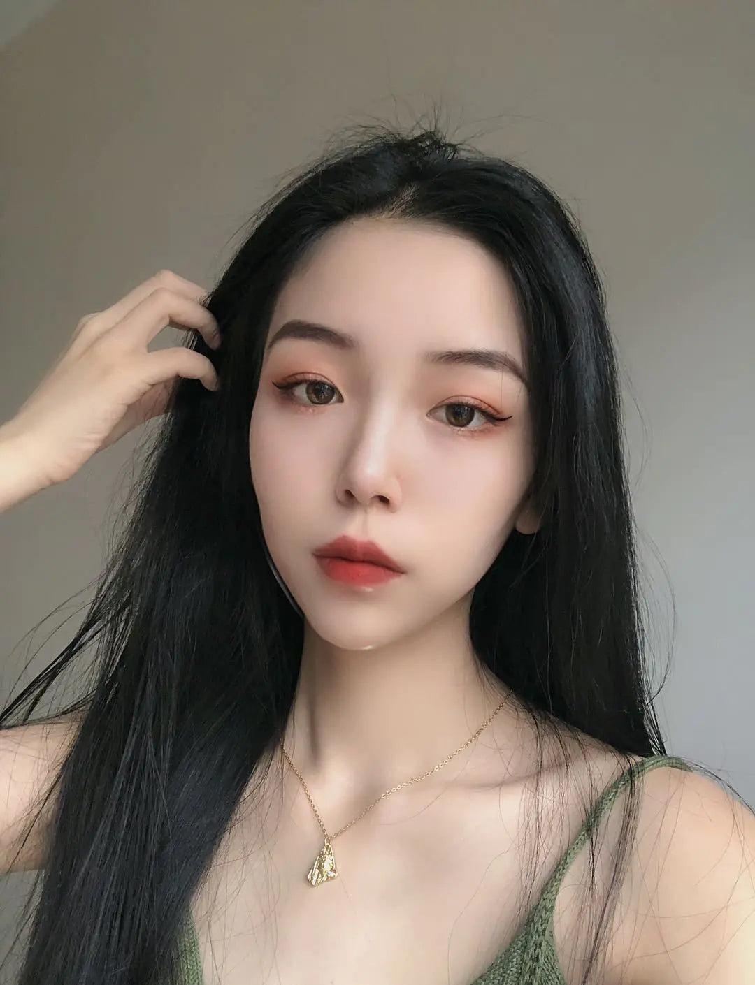 18K Gold Titanium Steel Irregular Choker Necklace