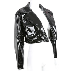 Fashionable Short PU Leather Jacket for Women
