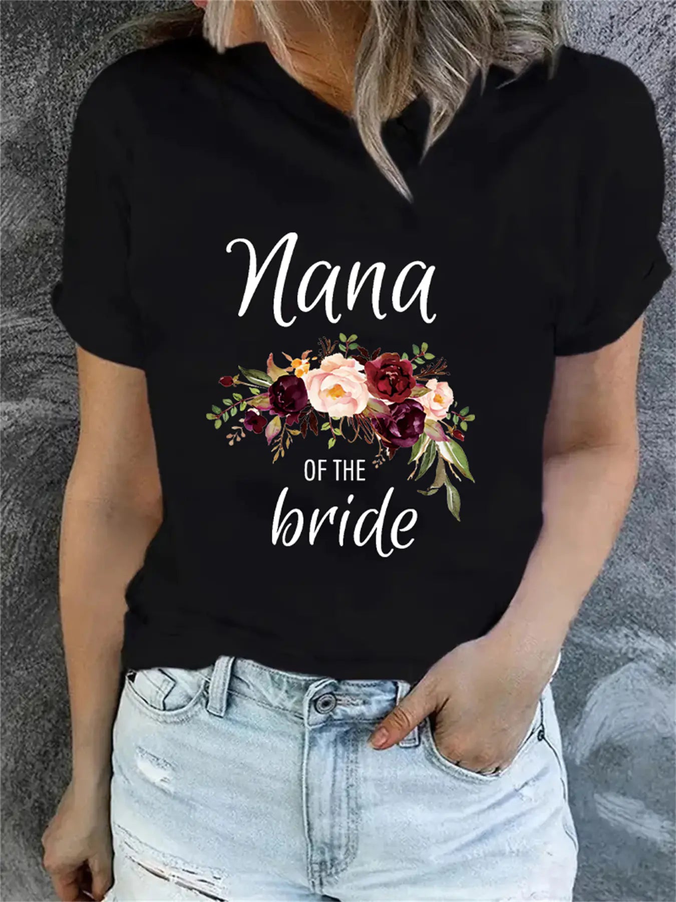 Plain Print Matching Family Short Sleeve T-Shirts
