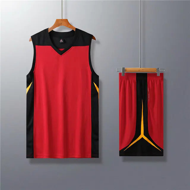 Men's College Basketball Uniform Set with Custom Shorts