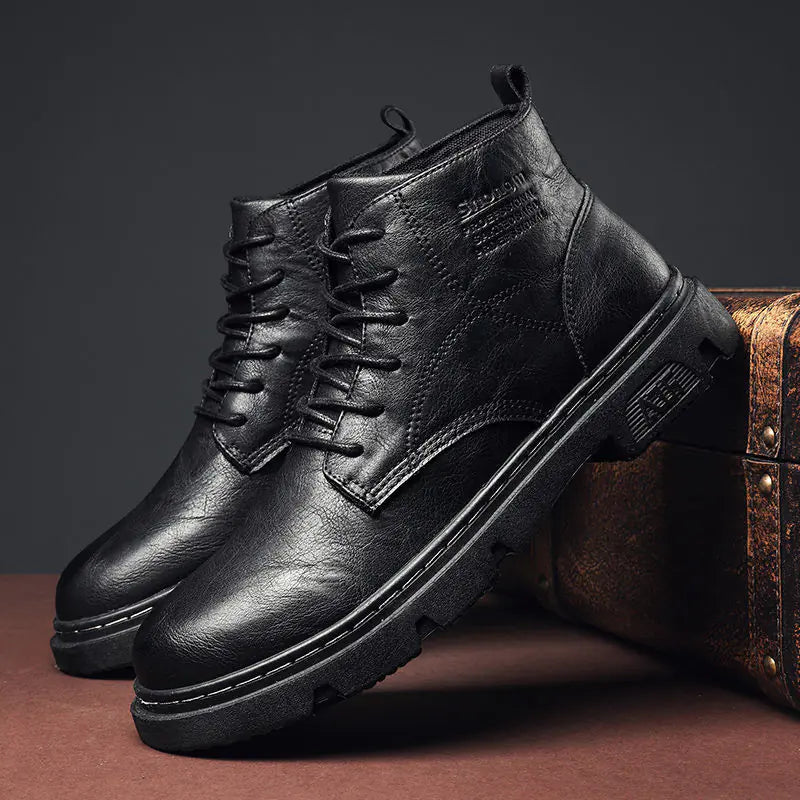 Botas de herramientas estilo retro británico para hombre