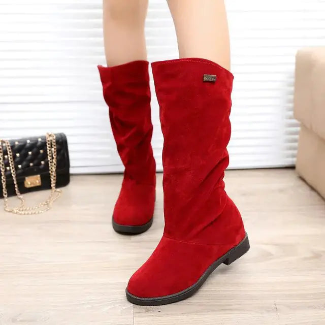 Flat Bottom Round Toe Casual Suede Shoes