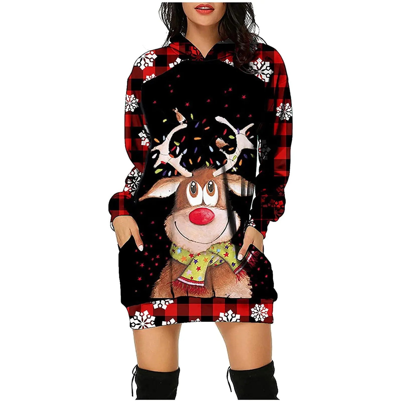 Women's Long Sleeve Sweater Dress