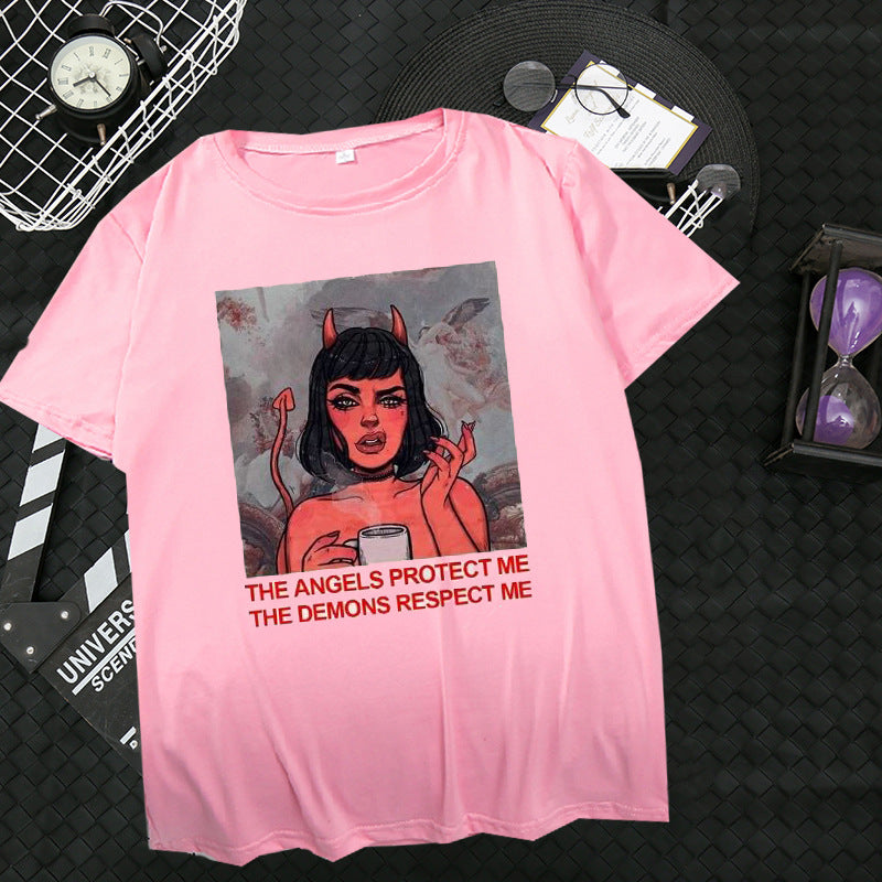 Trendiges Damen-T-Shirt mit kurzen Ärmeln und lockerer Passform