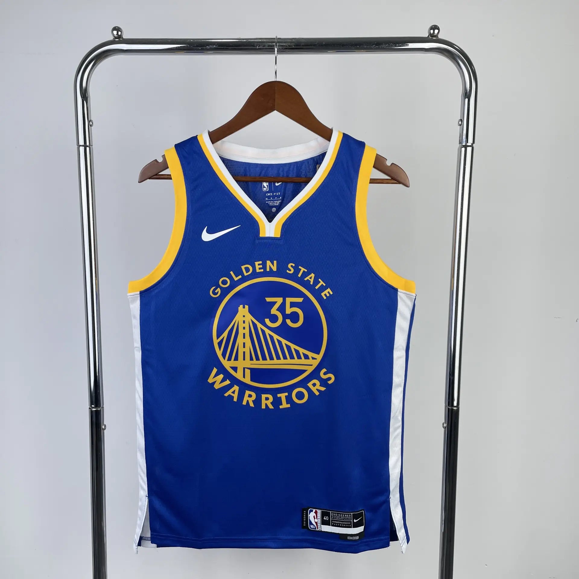 Warriors 23 Season Blue Jerseys: Curry, Thompson, Durant