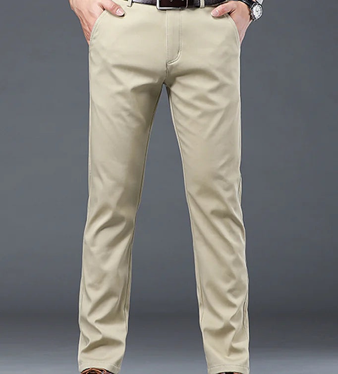 Men's Loose Straight Stretch Pants for Business Activities