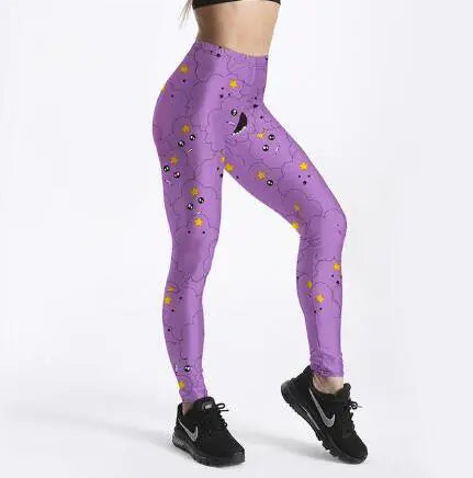 Fashion Printed Leggings for Women - Colorful Pencil Pants