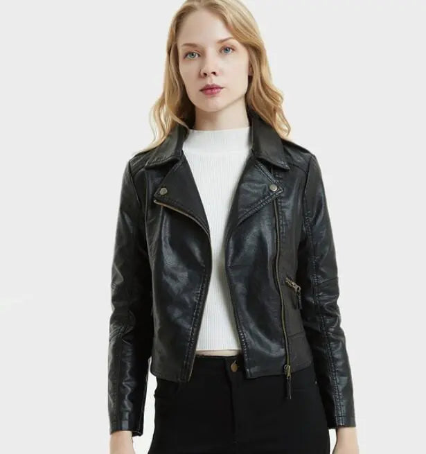 "River Valley Town Leather Jacket for Women PU"