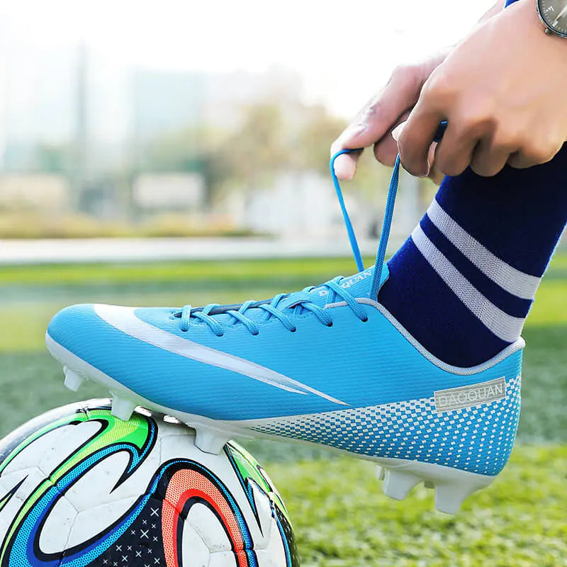 Men's Microfiber Soccer Shoes for Outdoor Sports