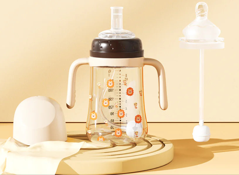 Newborn Baby Dual-Use Straw Drinking Cup
