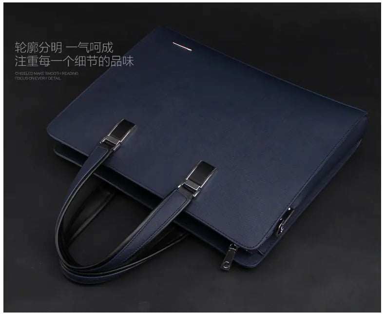 Men's Genuine Leather Briefcase for Laptop