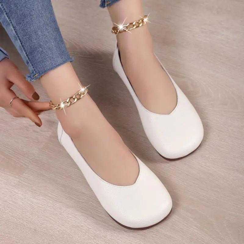 Spring New Flat Slip-On Round Toe Witch Shoes