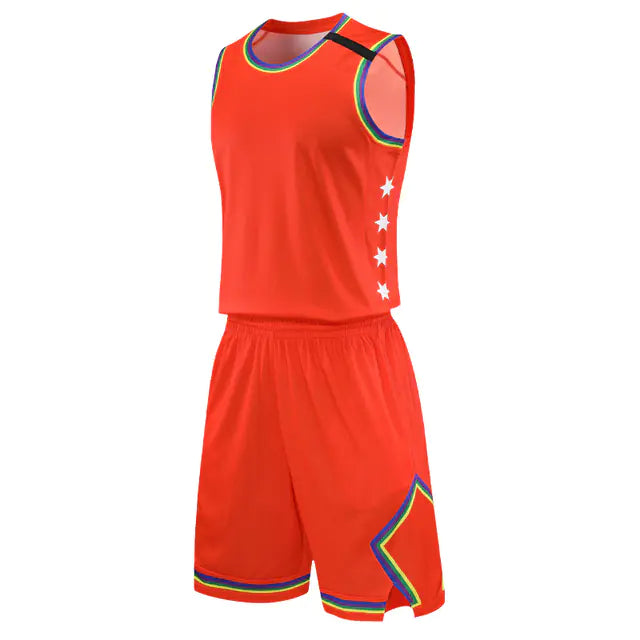 Men's Basketball Jersey Set - Breathable Training Suit