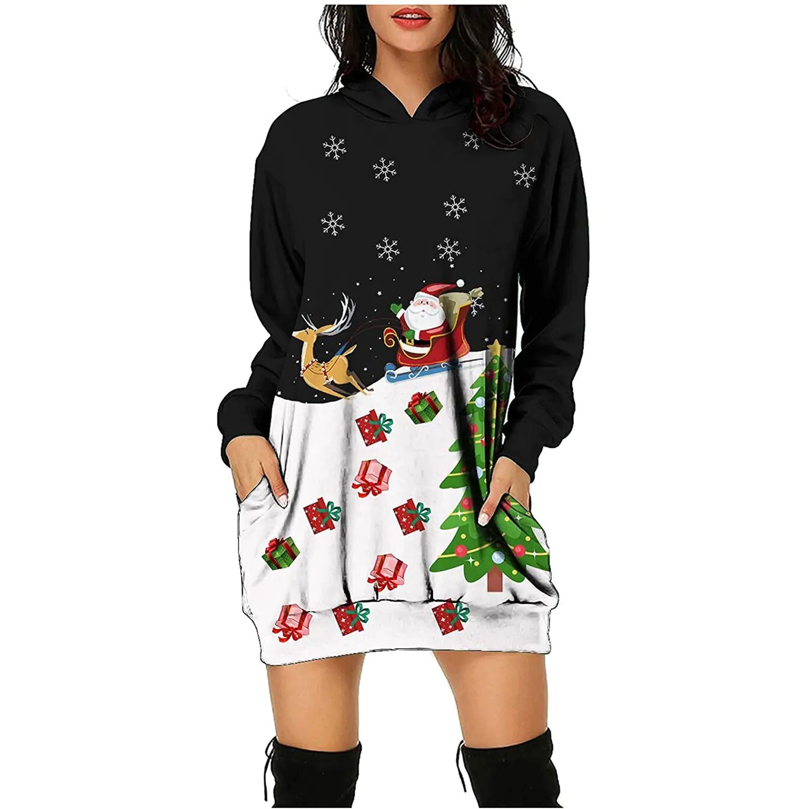 Women's Long Sleeve Sweater Dress