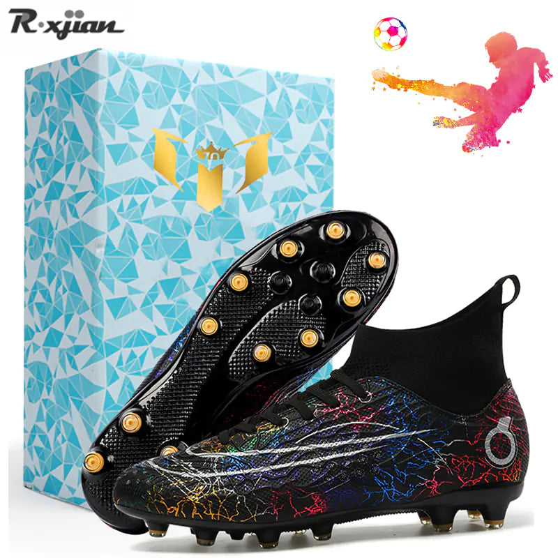 Men's Microfiber Soccer Shoes for Outdoor Training