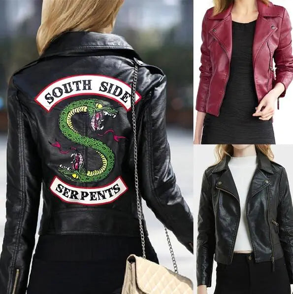 "River Valley Town Leather Jacket for Women PU"