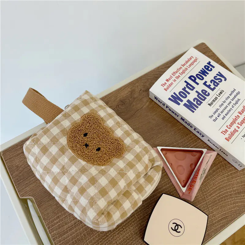 Cute Bear Makeup Pouch - Large Capacity Cosmetic Case