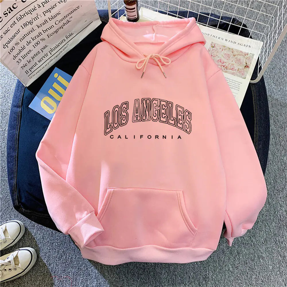 Women's Fleece Hooded Pullover Sweater for Autumn/Winter