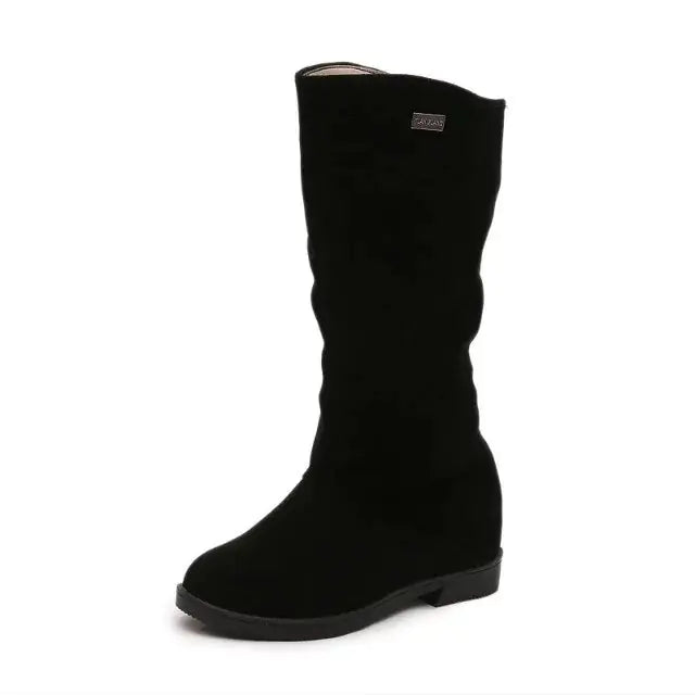 Flat Bottom Round Toe Casual Suede Shoes